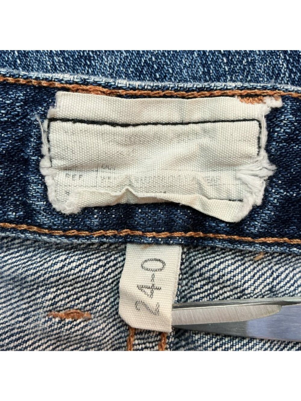 Current/Elliott The Boyfriend Relaxed Fit Jeans Womens Size 24 Blue - Picture 10 of 12